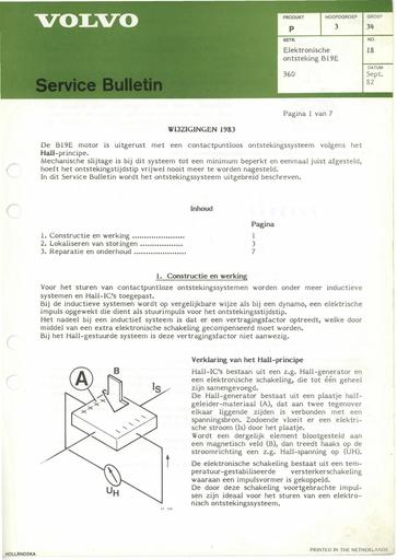 Bulletin Elect Ontsteking B19E '83