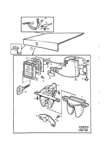 Kofferbakslot 4 drs