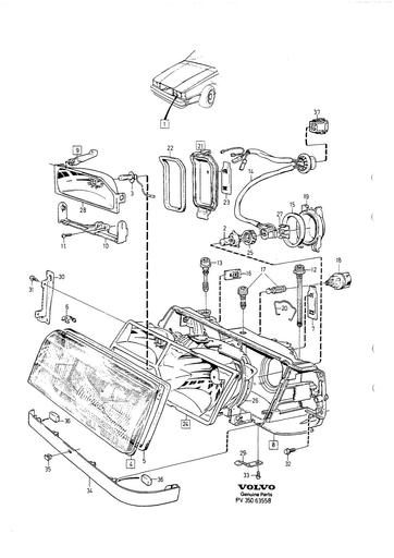 Koplamp, zonder regeling 1990 2