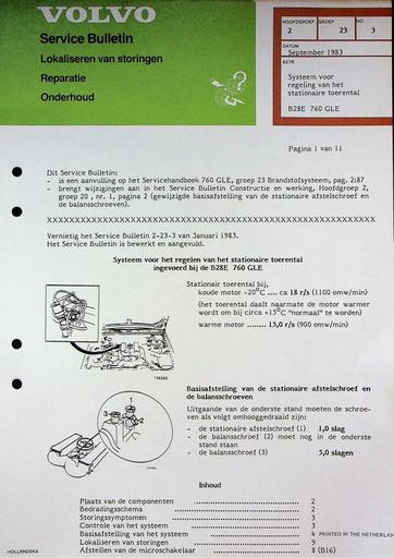 760 GLE B28E Stationair toerental '83