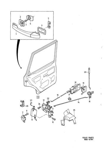 Achterdeur slotmechanisme
