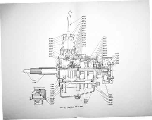 PV600 Tekening Versnellingsbak 80201