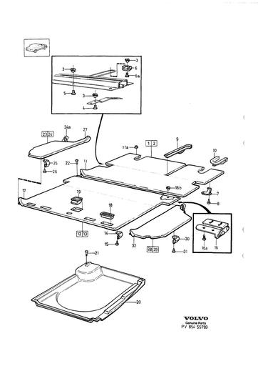 Bagageruimte bekleding 5 drs
