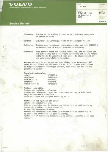 400 Bulletin Driver ability kou B18E Sep'89