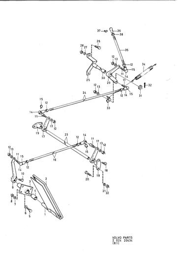 Gaspedaal, mechanisme compleet