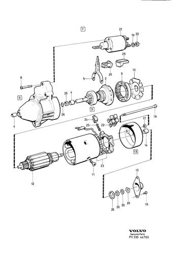Startmotor D24, D24T, D24TIC