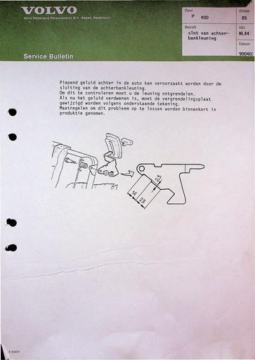 Bulletin 400 Achterbankleuning Apr'90