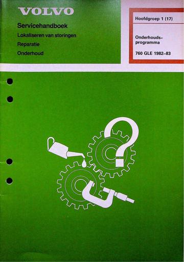 760 GLE Onderhoudsprogramma '82 '83