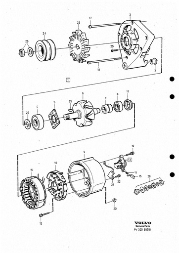 Dynamo 3544652, 3544624, 3544497