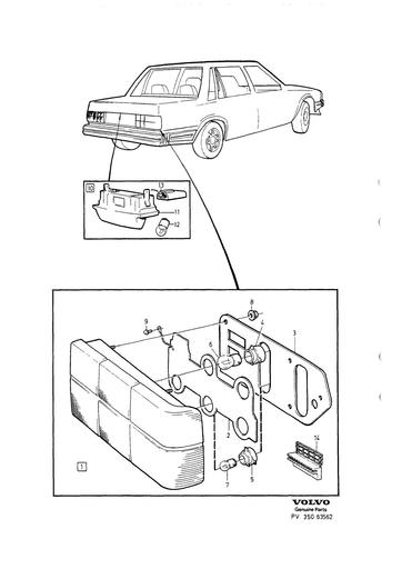 Achterlicht 4 drs  1989