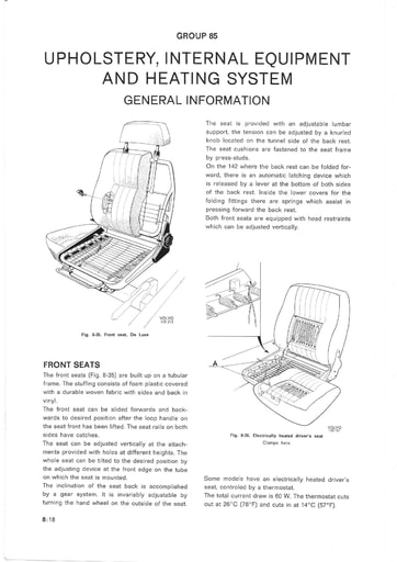 1974 Stoelen en verwarming Engels