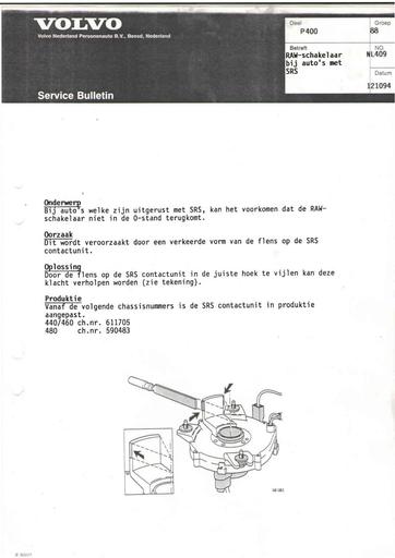 Bulletin 400 RAW schakelaar SRS Okt'94