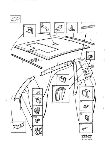 Dakraam interieur 4 drs 1990