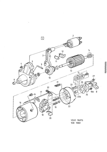 B14 Startmotor 3285598 CH 610000