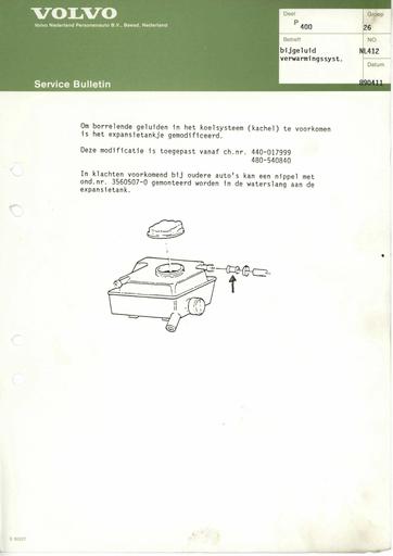400 Bulletin Geluid verwarming April'89