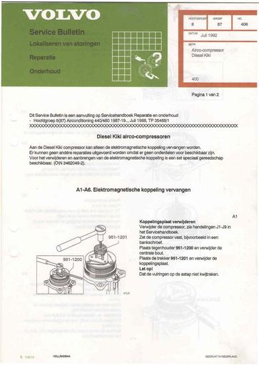 Bulletin 400 Airco compressor Jul'92