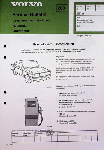 Rep  Onderh  Brandstofverbruik F motoren '85 '93