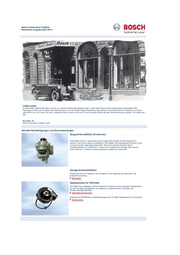 Bosch nieuwsbrief 2013 april