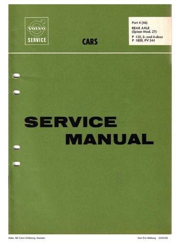 Manual Achteras Spicer
