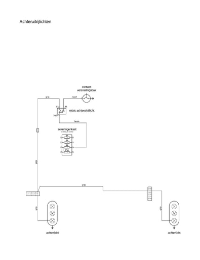 E schema achteruitrijlichten