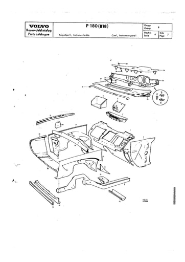 Chassis parafan instrumentenpaneel