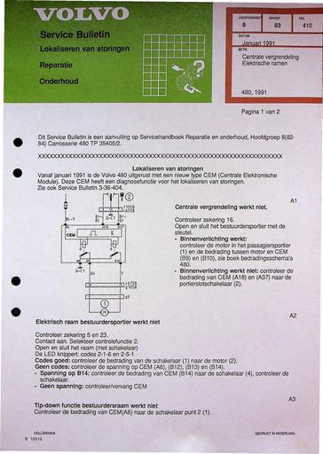 Bulletin 480 Vergrendeling ramen Jan'91