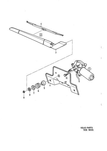 Ruitenwissersysteem achter