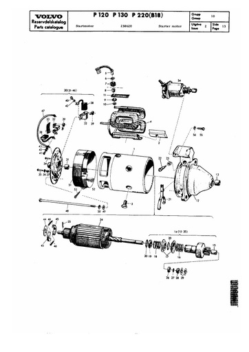 Startmotor componenten 238620