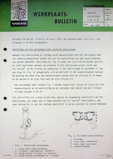 Bulletin Druktest Koelsysteem B20, B30