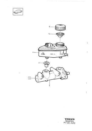 Vacuumpomp, Reservoir 4 cyl Combu  1989
