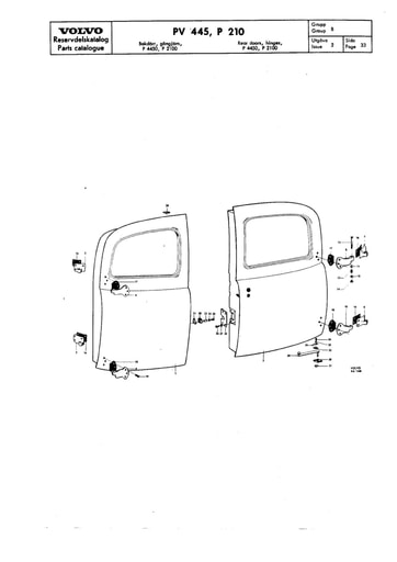 Deur achter scharnier P4450, P2100