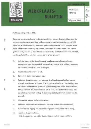 Bulletin Achterasvering 142, 144 Aug '68