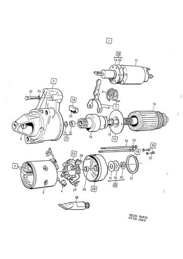 B200ET CH  6499 Startmotor