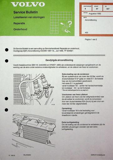Bulletin 400 Airco wijzuigingen Aug'92