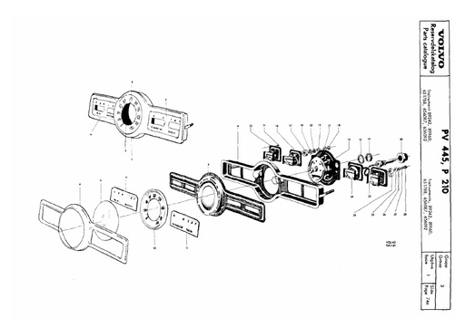 Combi instrument 89242, 89960, 651788, 656087 en 656092