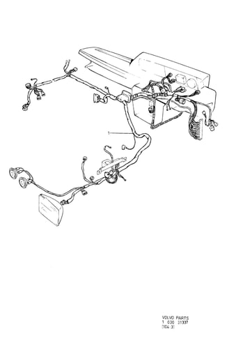 4 cil, 6 cil Kabelboom motorruimte