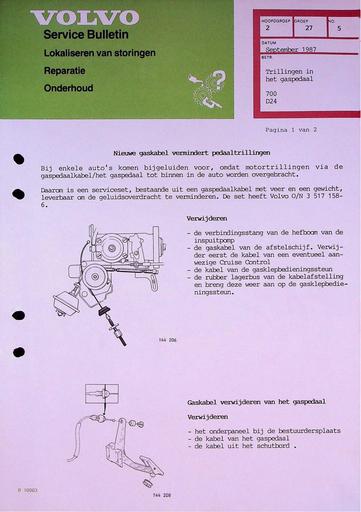 700 D24 Trillingen gaspedaal '87