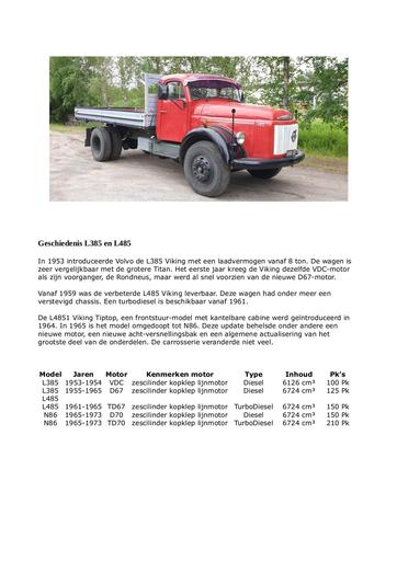 Geschiedenis L385, L485