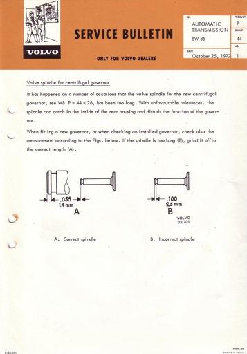 Bulletin Klep BW35 April'72 (Engels)