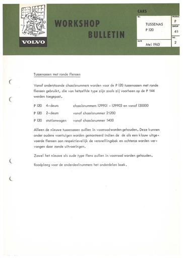 Bulletin Tussenas 120, Mei '63