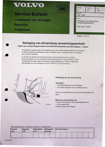 Bulletin 200 Afvoer verwarm  Combu Okt'94