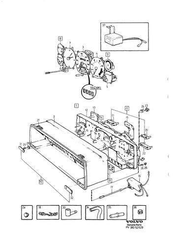 Combi Clock 1 Yazaki