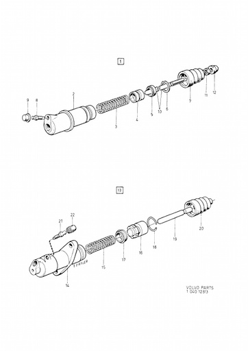 Hulpkoppelingscilinder
