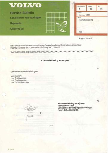 Bulletin 460 Hemelbekleding Jan'90