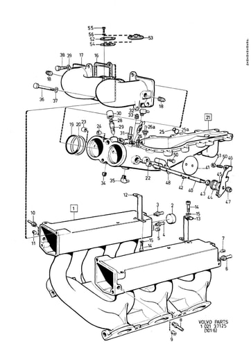 B27E, B27F, B28E, B28F Inlaatspruitstuk compleet
