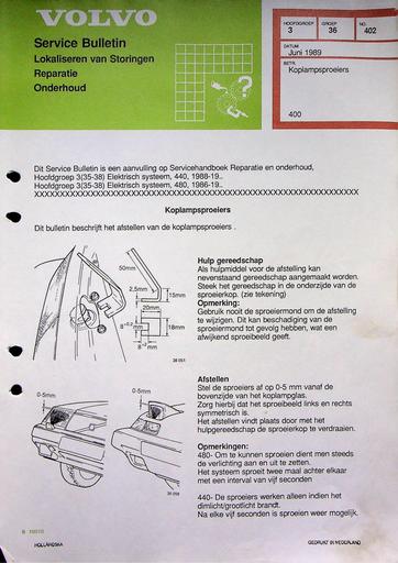 Bulletin 400 Koplampsproeiers Juni'89