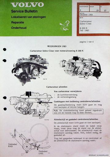 740 B200K Solex Cisac '85