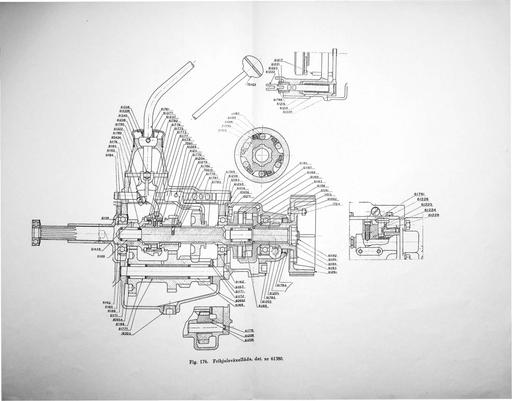 PV600 Tekening vrijloop versnellingsbak