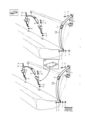 Veiligheidsgordel 4 drs achter