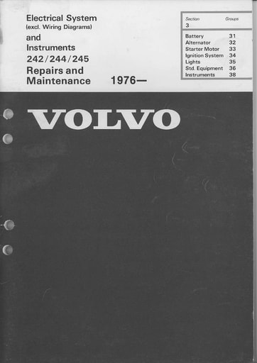 1976 Electrisch Systeem Engels